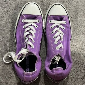 Purple Chuck Taylor All Star Converse Lo sneakers
